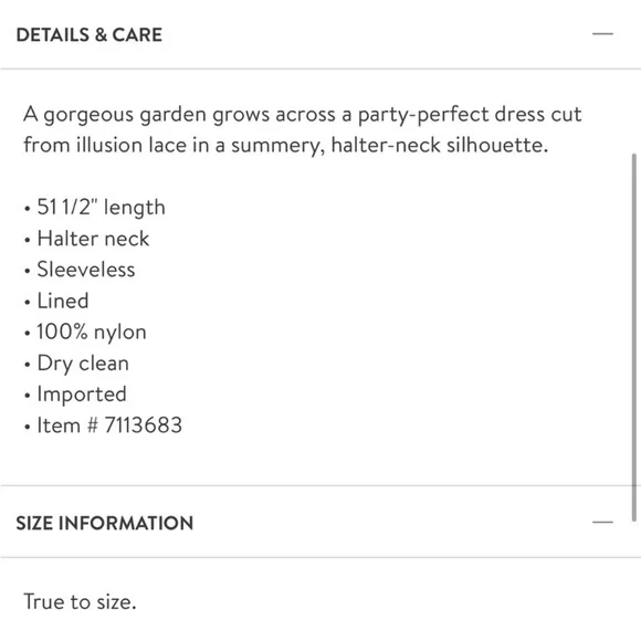 NWT Maggy London Women's Floral Embroidered Halter Midi Dress with Back V-neck - Picture 6 of 6